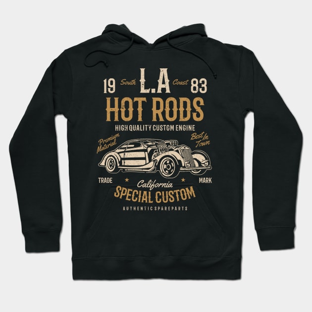 LA Hot Rods: California Special Custom Design Hoodie by Jarecrow 